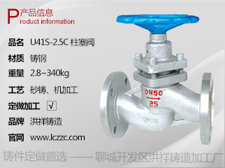 U41S-2.5C柱塞阀
