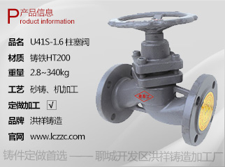 U41S-1.6柱塞阀